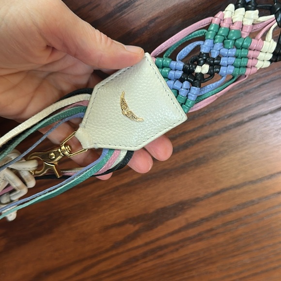 ZADIG & VOLTAIRE Rock Go Leather Bag with Macrame Strap - Picture 9 of 14